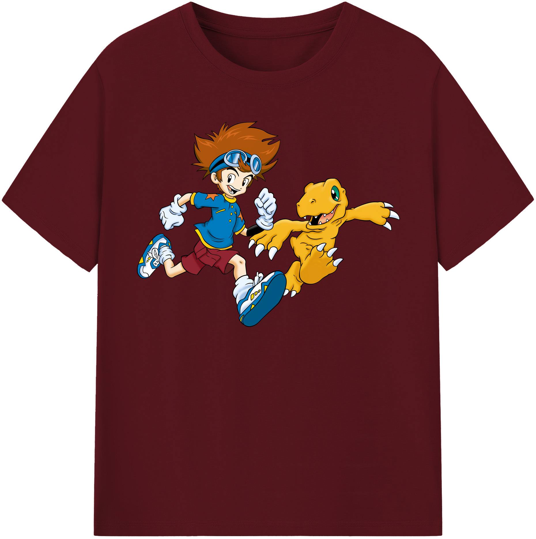 （画像用） Digimon デジタルモンスター/デジモン 綿100％半袖Tシャツ（フロントプリント）